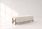 Muse Modern Patterned Banquette - Artistic Upholstered Bench with Wood Frame